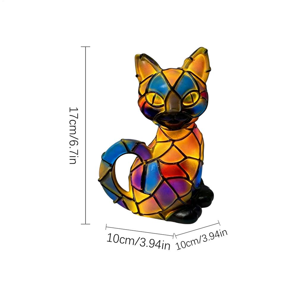 Animal Night Lights for Kids Cat Table Lamp Night Lights for Kids Resin Spooky Halloween Decorations for Christmas Birthday