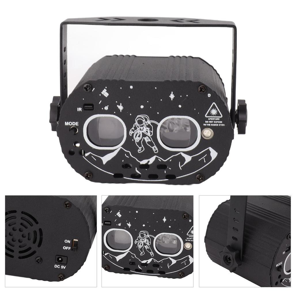 Stage Laser Light Mini Dj Lights Sound Activated Remote Control Strobe Light for Christmas Karaoke KTV Bar
