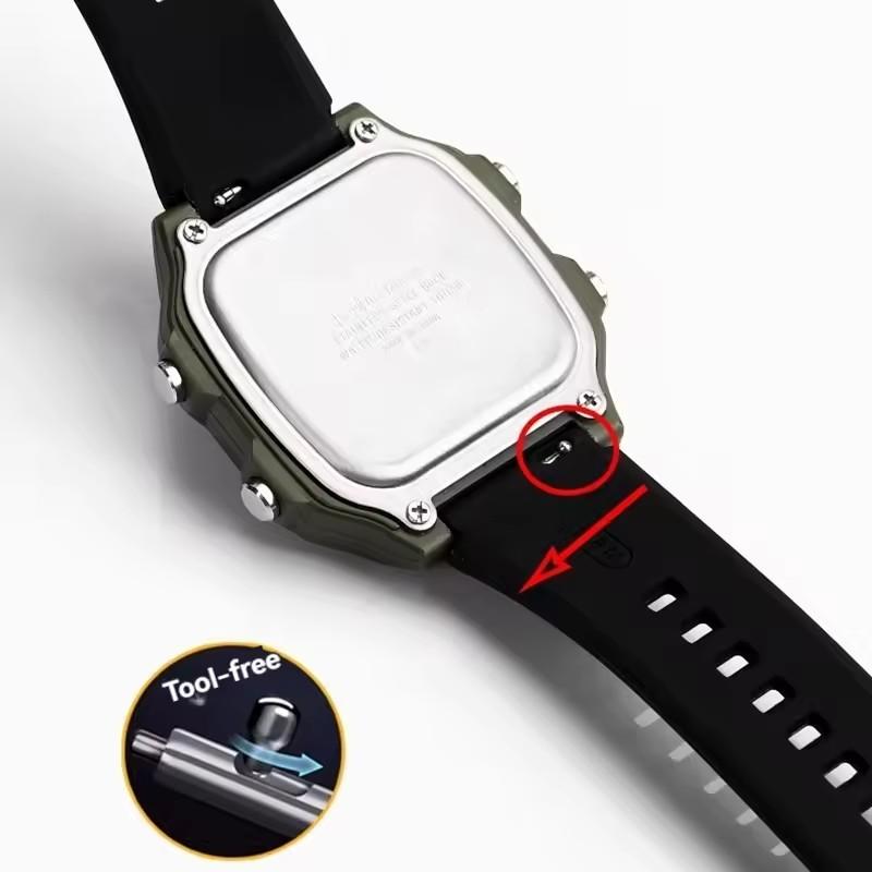 Silikonowe Paski do Zegarka Casio G-SHOCK 3299 AE1200 AE-1200 AE1300 SGW400 SGW-300 A158W A159W Sportowy Wodoodporny Pasek 18mm