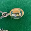 Used Q-pot. Q-pot tangerine jelly necklace pendant accessory charm rare out of print
