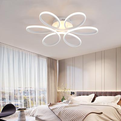 Luz de techo LED moderna 30CM June Flowers Blanco y negro Para dormitorio Sala de estar Restaurante Hotel Luminarias de iluminación interior