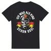 Mens East Germany DDR Vintage TShirt GDR Flag SED Logo Design German Text Casual Round Neck Retro Ossi Tee for History Buffs