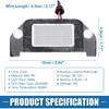 Car 6000K White LED License Plate Light Assembly 4805846AB 3528SMD for Dodge Charger 2006-2014 ABS Clear