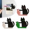 M-Zwarte Kat Duwt Vaas Decor Kattenbaard Collectie & Herinneringsdoosje Koelkastmagneet Huis Kantoor Decor Perfect Cadeau Voor Kattenliefhebbers