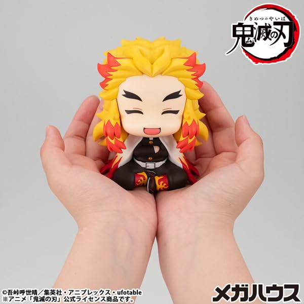MegaHouse Look Up Demon Kimetsu No Yaiba Kyojuro Rengoku Smiling 110mm PVC Resin Painted Movable Figure Slayer Ver. [Re-release] Approx.