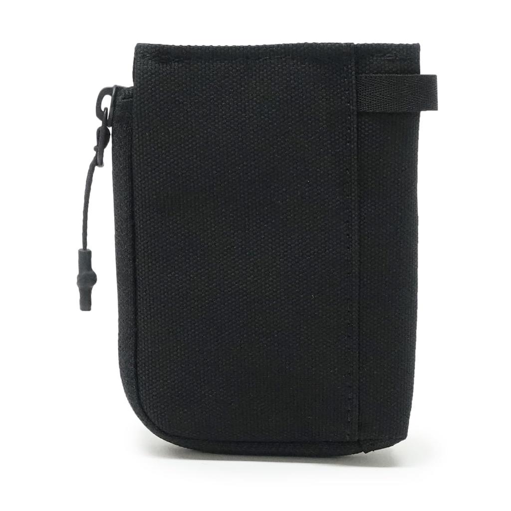 Vertical Solid Coin Bill Card Compact Multi-Wallet WT-380-3410, Wallet, Cordura, Black, Storage, Storage, Pockets, Lightweight,