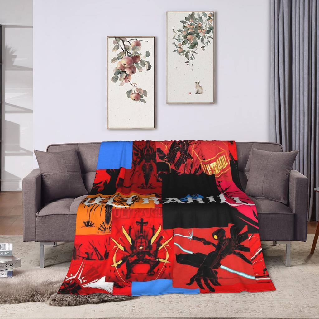 Ultrakill Gabriel Game Blanket Quality Warm  Throw Blanket Winter Picnic Bedroom Funny Bedspread