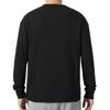 Nike Sudadera de color liso de corte holgado con cuello redondo para hombre Tops Negro FD7462-010