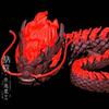 27Cm New 3D Printing Four Seas Dragon King Toy Body Free Joints Movable Simulation Animal Chinese Dragon Model Flexible Toys