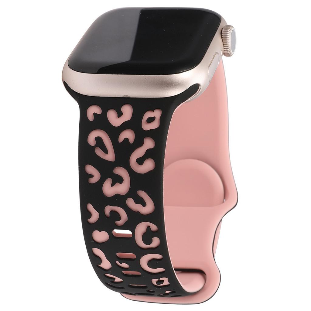 Engraved Strap For Apple Watch Band 45mm 44mm 46mm 42mm 41 40 49mm Silicone Correa Bracelet Series 8 9 10 11 7 SE 6 5 4 Ultra 2