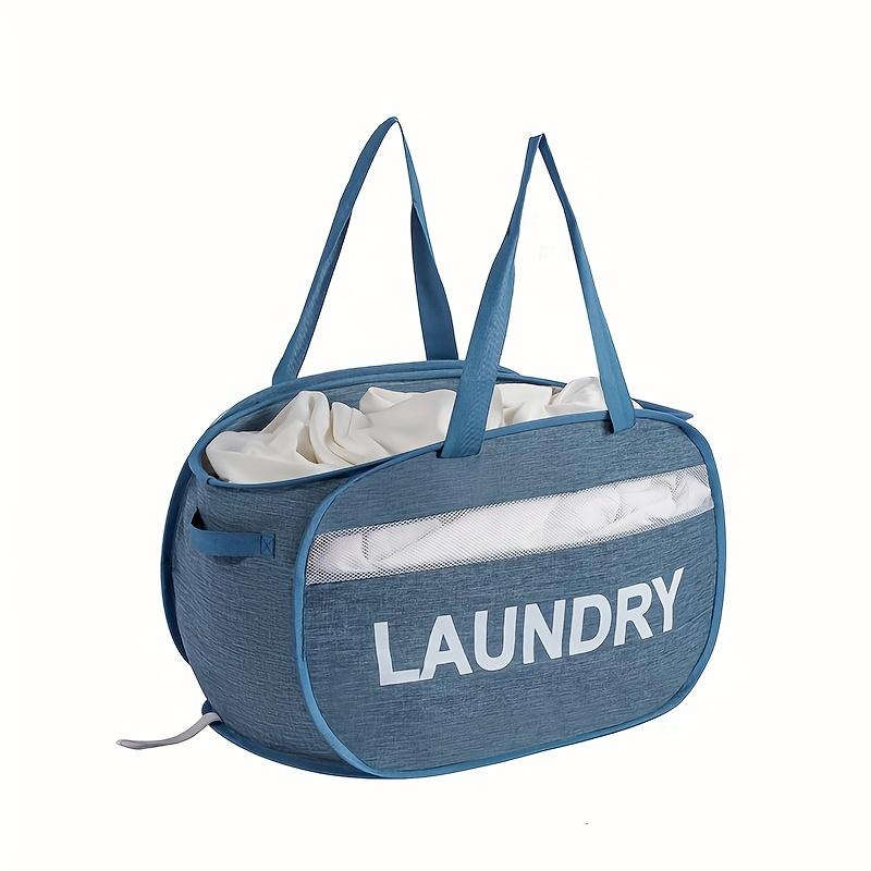 1pc Foldable Laundry Basket Breathable Oxford Fabric Storage Bag for Dirty Clothes Organizer Bag Large-capacity Laundry Bag