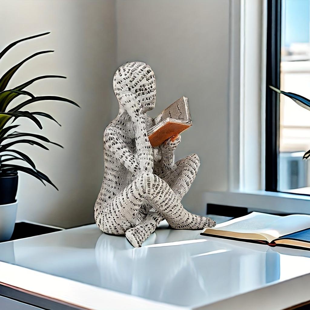 Modern Abstract Reading Characters - Unique Resin Home Decor for Bedrooms, Desks, Offices, the Perfect Holiday Gift for Friends