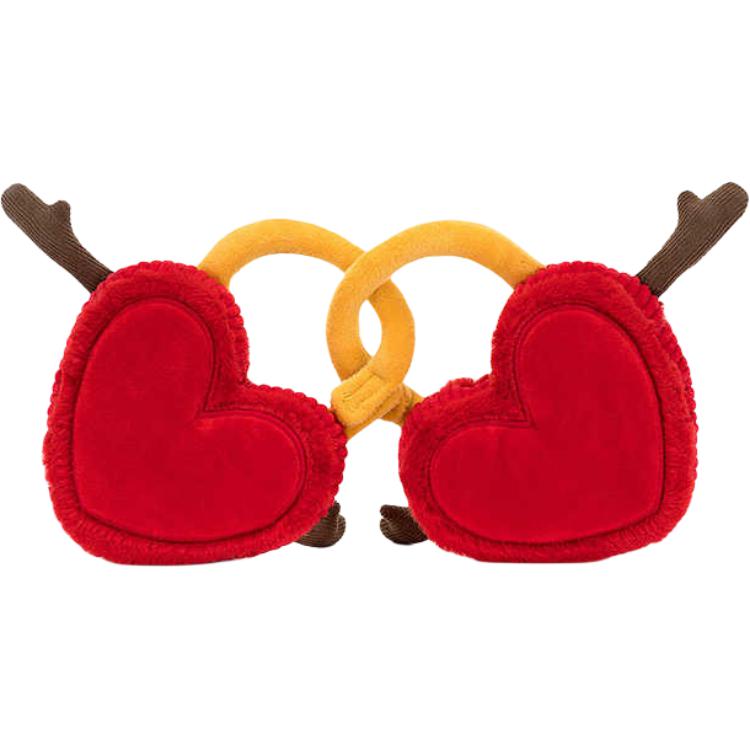 JELLYCAT Valentine's Day Collection Val And Tina Heart Lock Dolls Plush Toy 15cm High