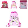Adorable Unicorn Drawstring Bag For Girls With Cute Cartoon Design For Travel And School