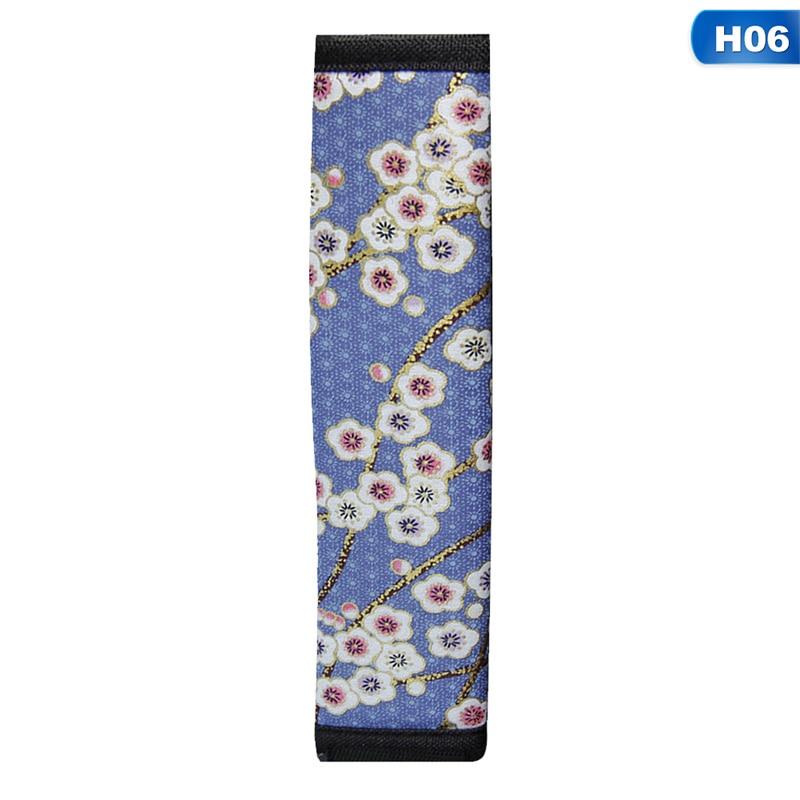 Cherry/ Plum Blossoms Car Truck Safety Belt Covers Safety Belt Shoulder Pads Protection Pad
