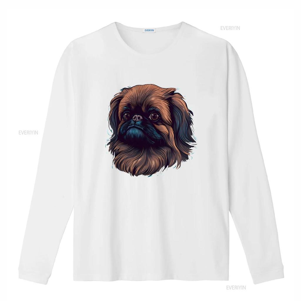 Pekingese T Shirt Lion Dog Mom Dad Owner  Vintage Washed Streetwear Comfortable Breathable Slightly Homme Stylish