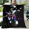 Michael Jackson retro printed blanket Flannel Warm Blanket Soft and Comfortable Blanket picnic blanket bed linings Birthday Gift