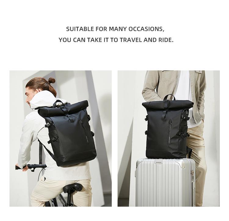 Men's Expandable Waterproof Laptop Backpack - School, Sports, Fashion, Commuting, Business, Photography