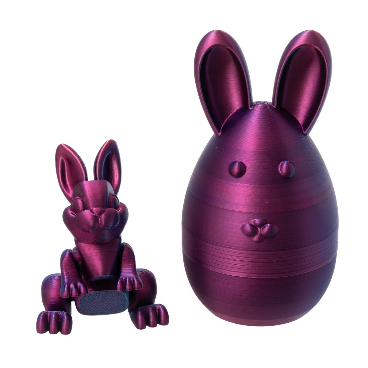 

Пасхальное яйцо-кролик Yousheng, напечатанное на 3D-принтере, с подвижными суставами, пасхальное яйцо с кроликом внутри для украшения дома, подарков для детей