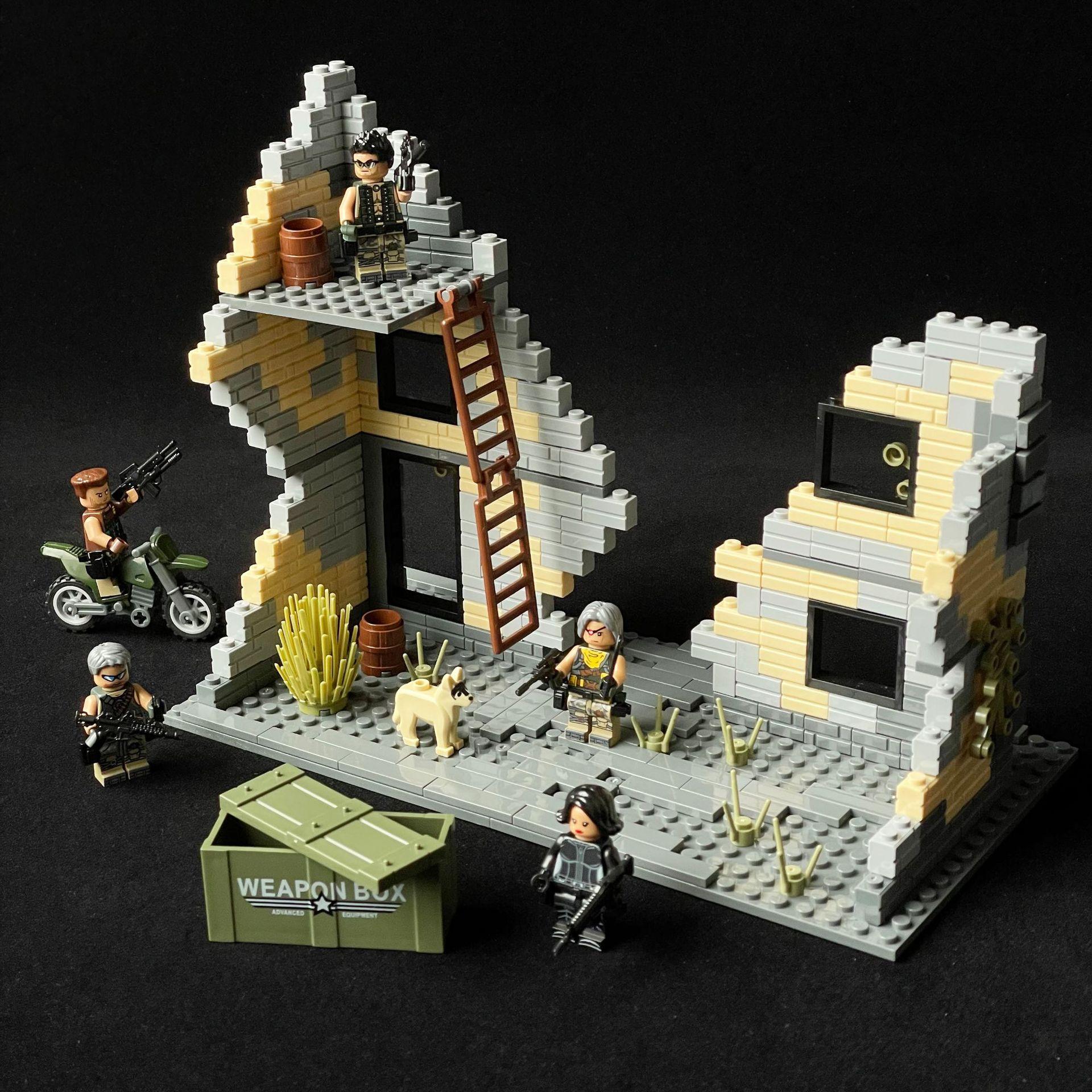 

Сцена руин Опасные здания Руины Военные здания Сборка игрушек Ожесточенные бои Заброшенные здания