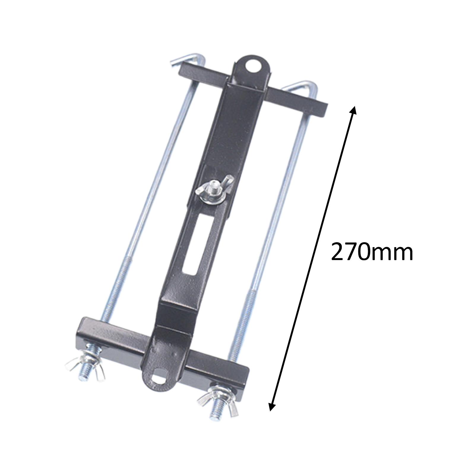Car Battery Holder Battery Fixing Holder Battery Tray Bracket Battery Installation Tray for SUV Truck RV Cars Engine Repair 27cm Bolts
