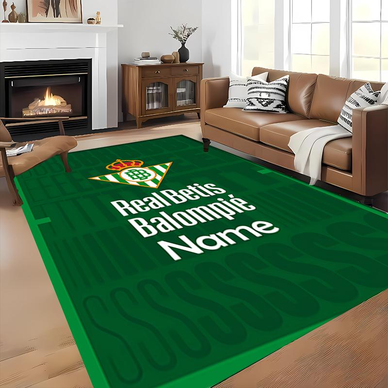 Custom personalization Real Betis Balompié Area Rug - Perfect For Kitchen, Bathroom,Laundry Room Decor Large Size Available,Gift All Seasons