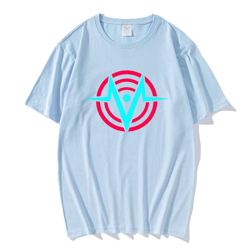 VOX Helluva Boss Hazbinhotel Print T-shirt Cotton Short Sleeve Unisex Streetwear Manga Cartoon Graphic Printed T Shirt Men Tees