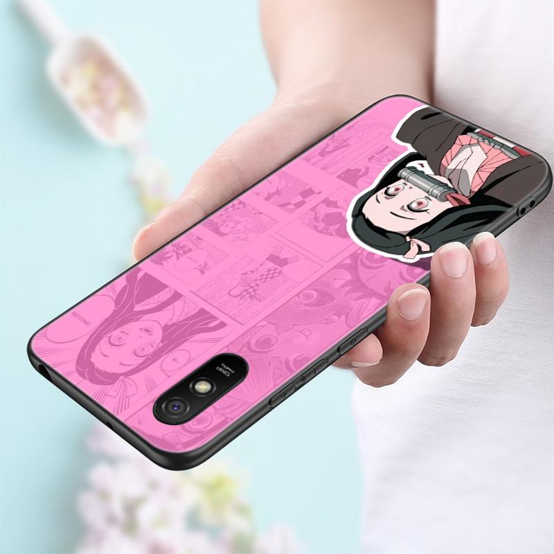 Cartoon Japan Anime Demon Slayer Silicone Phone Case For Xiaomi Redmi Note 11 10 9 8 Pro 11T 10T 10S 9S 8T 9 9A 9C 9T Cover