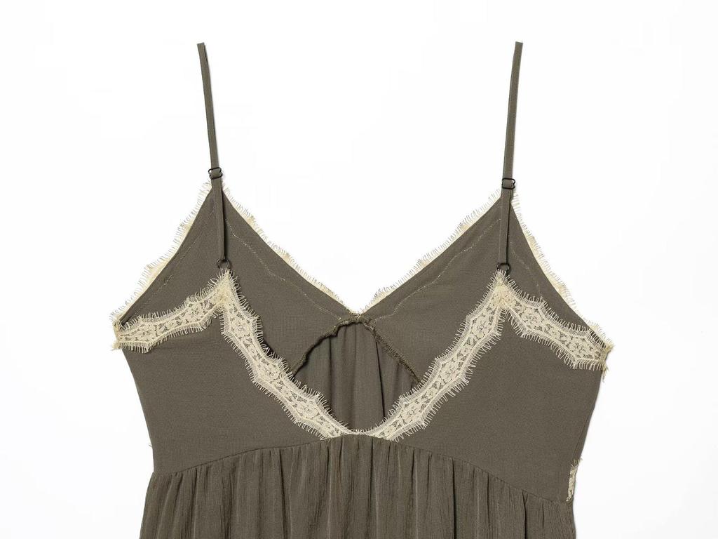 2026 Spring European-Style Women's Lace Lingerie Camisole Dress