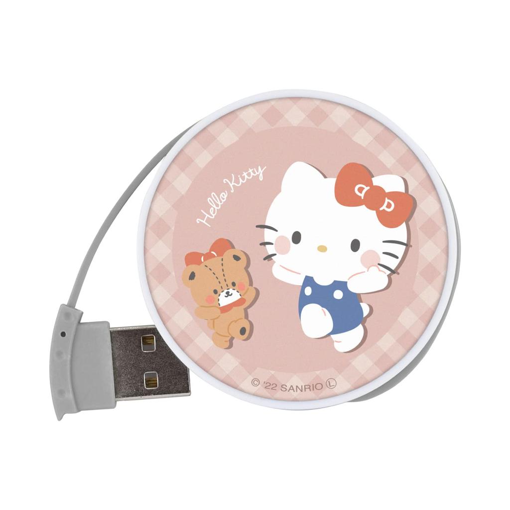 Gourmandise Sanrio Characters Round USB Hub Hello Kitty SANG-246KT