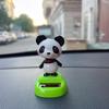 Car Ornament Solar-Powered Panda Dashboard Nodding Toy Car Interior Decoration with Swing Head Cute Car Dashboard Accessory Fun Gift for Car Lovers