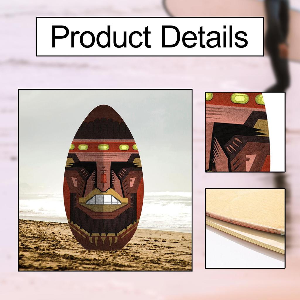 Skimboard 35 Zoll Leichtes Stand-Up Skim Board für Erwachsene Kinder Jugendliche