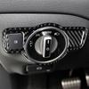 Carbon Fiber Headlight Switch Cover Airspeed for Mercedes Benz A B C E G Class CLA GLA GLE GLK GL AccessoriesTrim Car Stickers