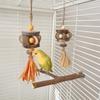 Pet Bird Chew Toy Natural Corn Bracts Fruit Wood for Cockatiel Conure Cockatoos Teeth Grinding Perfect for Cage Bird