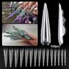 Inovativní Motýlí Duální Formy na Nehty 150ks Prodloužená Délka 15 Velikostí Opakovaně Použitelné Gelové Formy pro Prodlužování Nehtů Pro Nail Art Profesionální