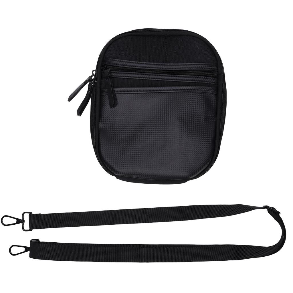 Waist Pack with Shoulder Strap Black Multifunctional Polyester Portable Sling Bag for Outdoor