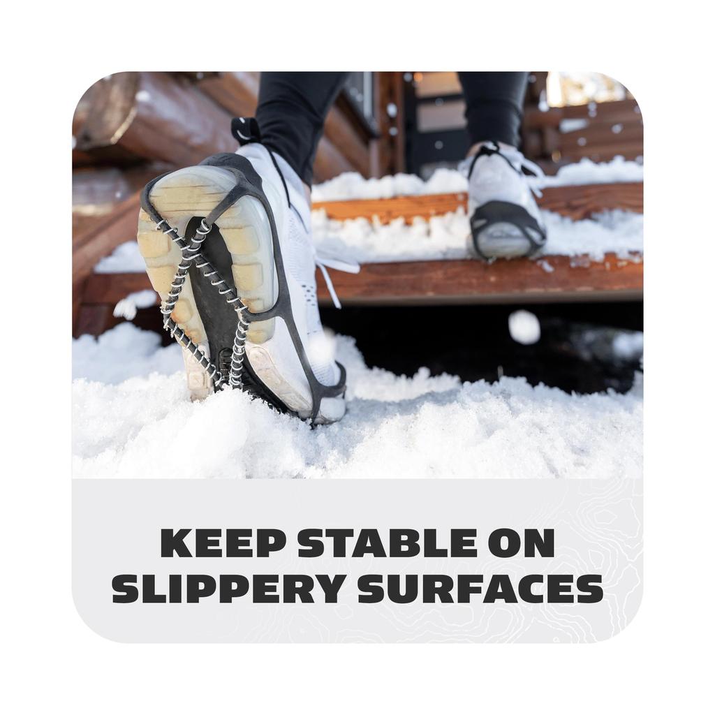 YakTrax Walk XS Größe Schneeschuh-Steigeisen Schnee Eis Spikes 08006 19,5cm-23cm Rutschfest
