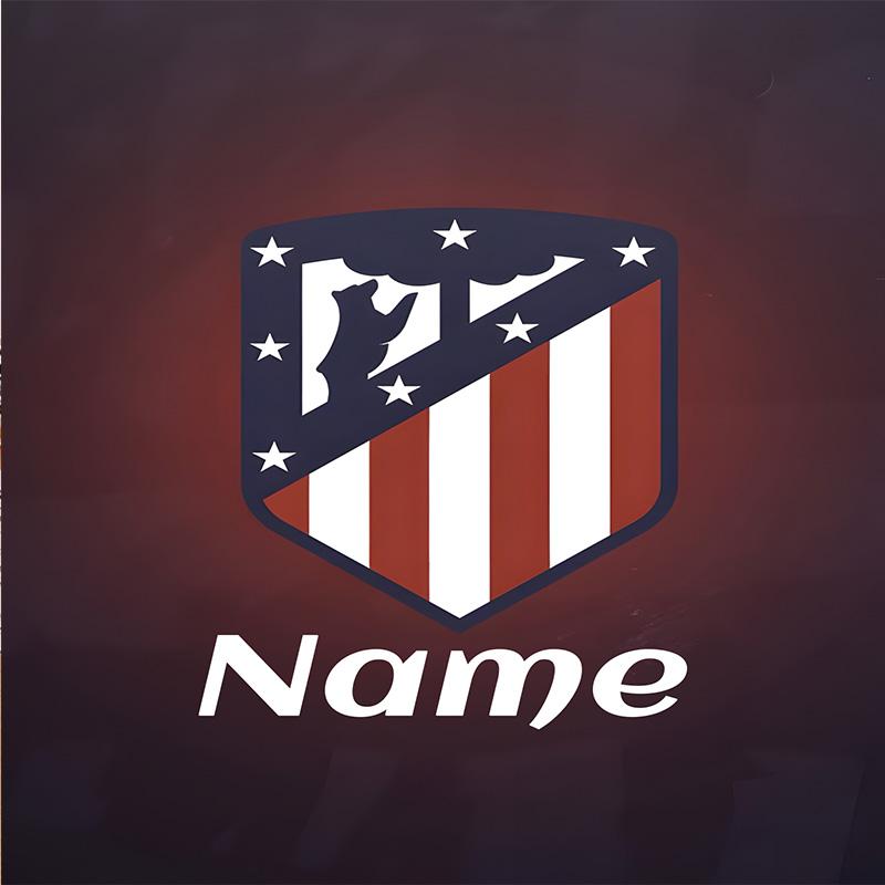 Custom Name Atletico Crest Umbrella Folding Umbrella, Automatic Umbrella - 8-Frame for Travel, Casual Lightweight Personalized Gifts