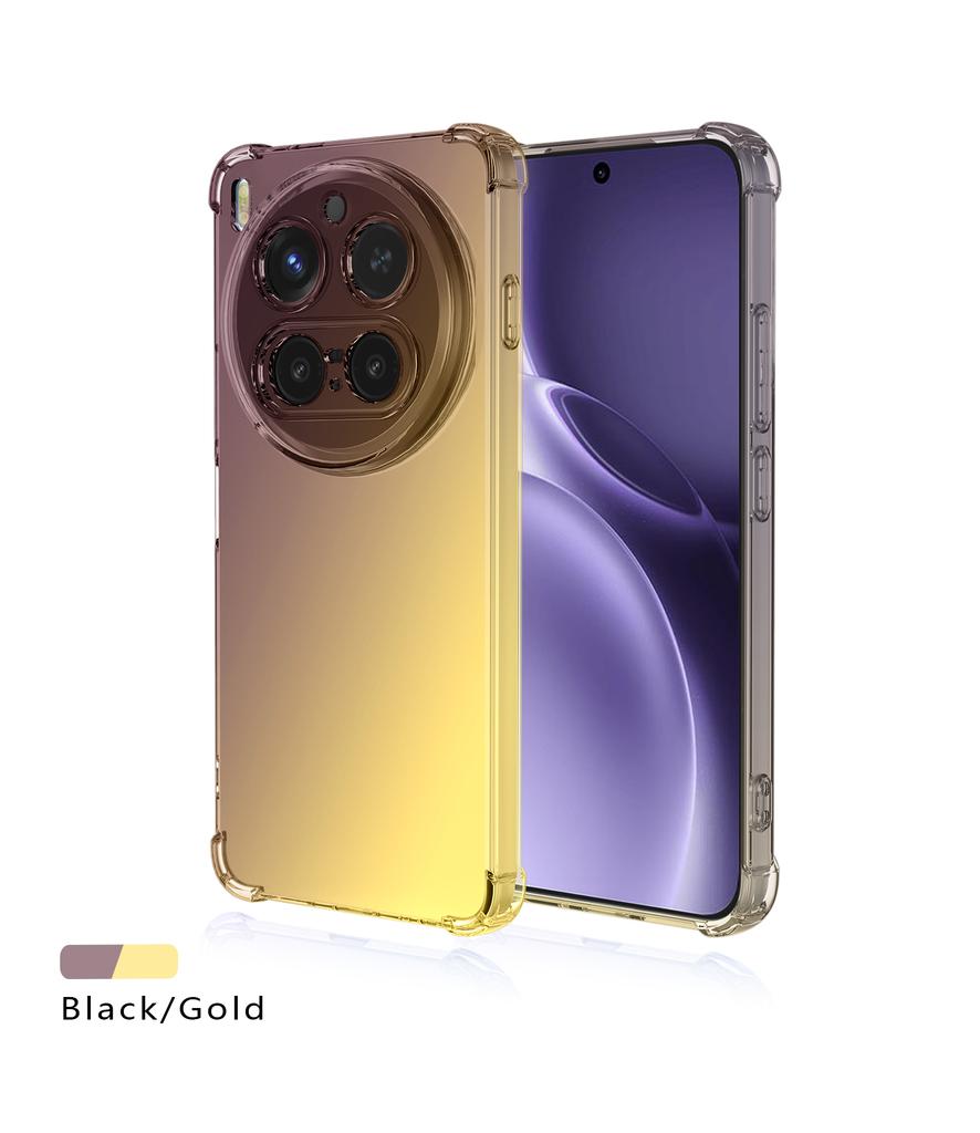Four-corners Shockproof Gradient TPU Case for Vivo X300 Pro Protective Clear Cover Capa Shell Fundas
