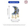 Bead Components Copper Metal Charm Bead Components Authentic Original Zircon Blue Moon Star Sun Bead Components Compatible With Bracelet High Quality