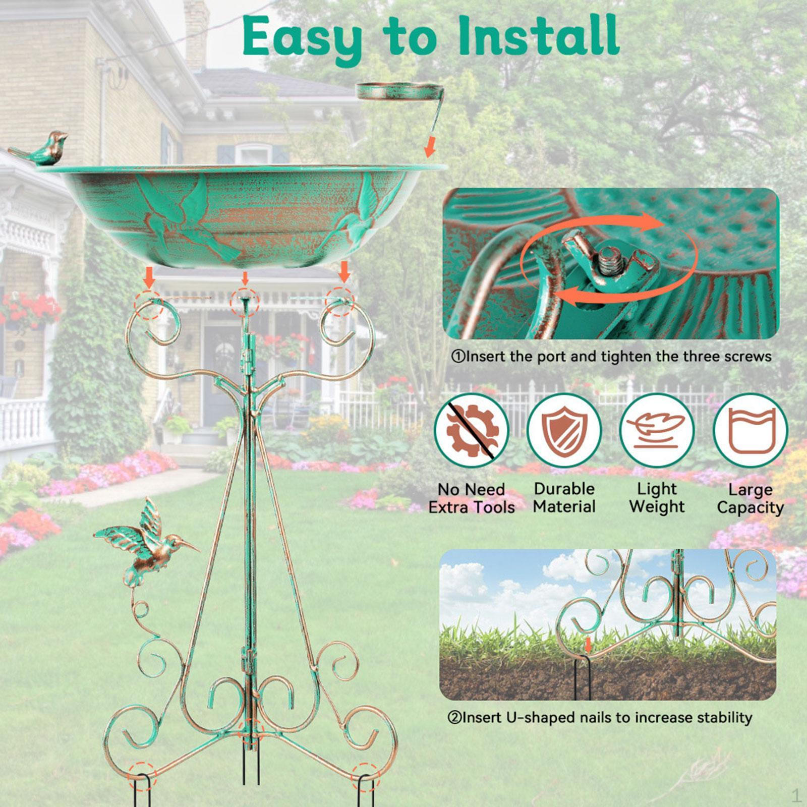 

Кормушка для птиц, чаша для купания, крепление на перила, привлекающая птиц, станция для кормления колибри, декоративная для парка