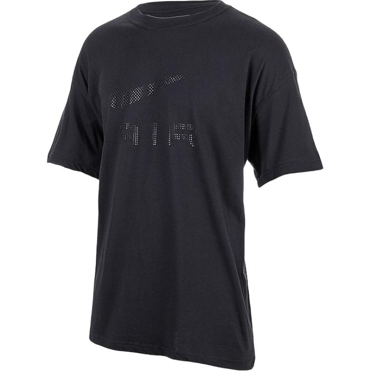 Nike Sportswear Max90 Logo Print Ribbed Crew Neck T-Shirt Men Tops Black DZ2886-010 S