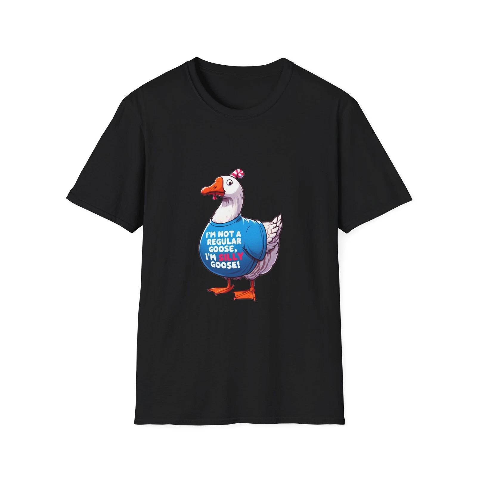 Silly Goose T-Shirt, Funny Graphic Tee, Unisex Shirt, Softstyle Top, Animal M