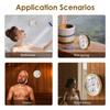 Sauna Thermometer Fahrenheit Stainless Steel 2 In 1 Hygrometer Thermometer Accurate Waterproof Round Steam Room Thermometer