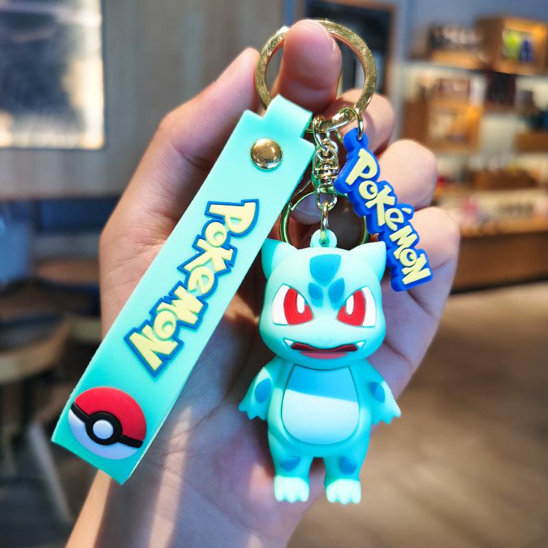 Pikachu Keychain  Key Ring, Cute Snorlax Eevee Car Charm Backpack Pendant For Kids Girls Anime Present For Kids