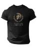 Sparta Pure Cotton TShirt Athletic Casual Black Men Fitness Muscle Fit Summer Short Sleeve - Men's Summer Cotton Graphic Tee