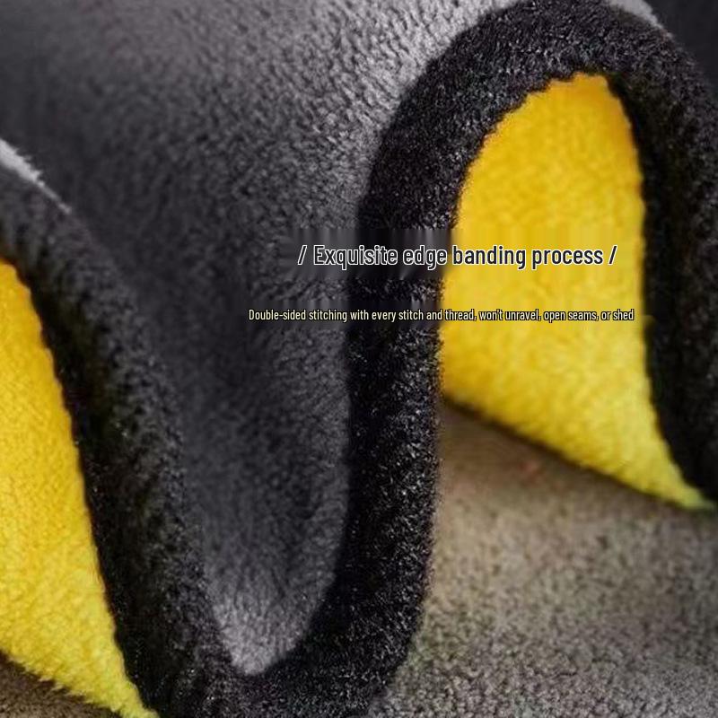 Double-Sided Coral Fleece Car Wash Towel - Lint-Free & Water-Absorbent, Custom Logo Available