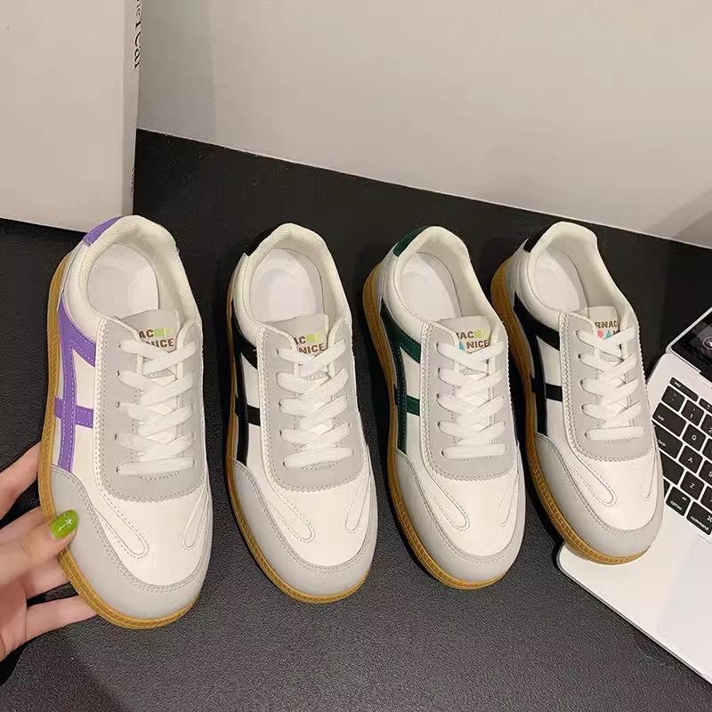 Dexun shoes spring and autumn sports shoes women's casual board shoes versatile little white shoes flat bottom light running Forrest Gump shoes