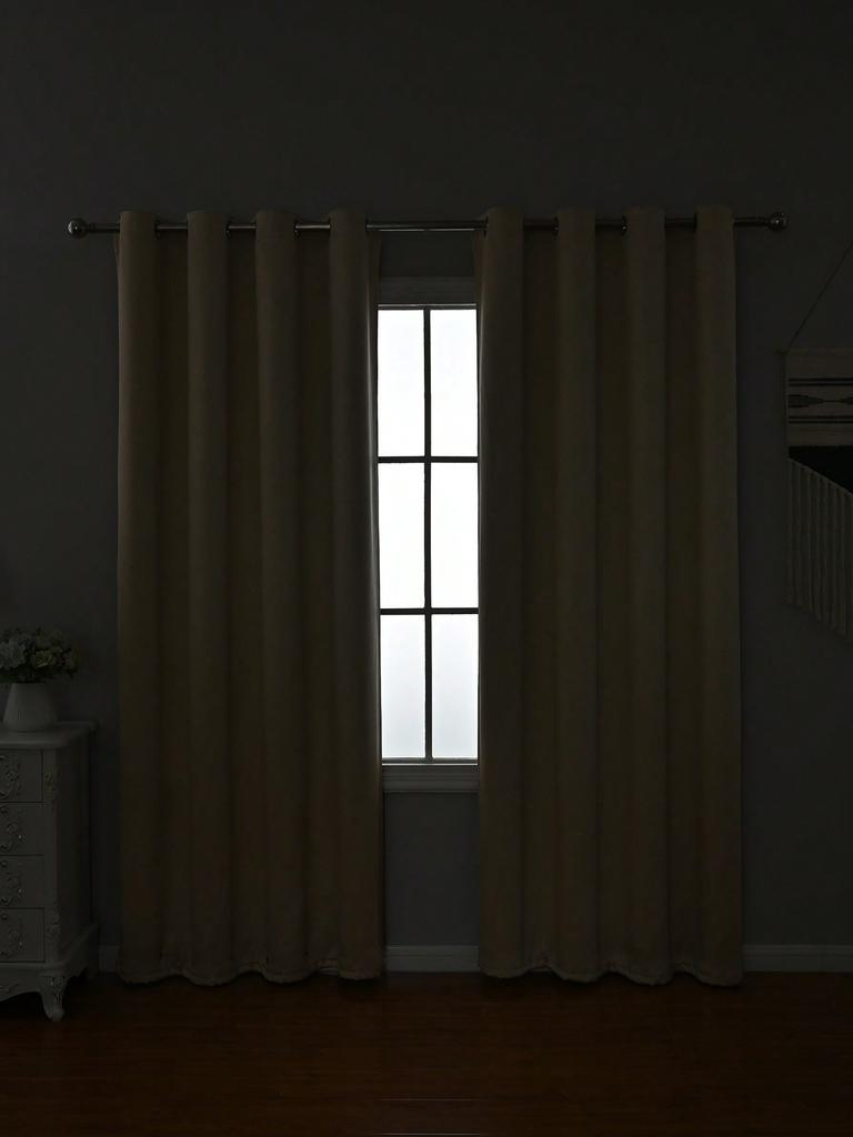 1 piece Minimalist and Energy-efficie window trea living space decortmentnt Prague Blackout Curtains for Bedroom and Living Room