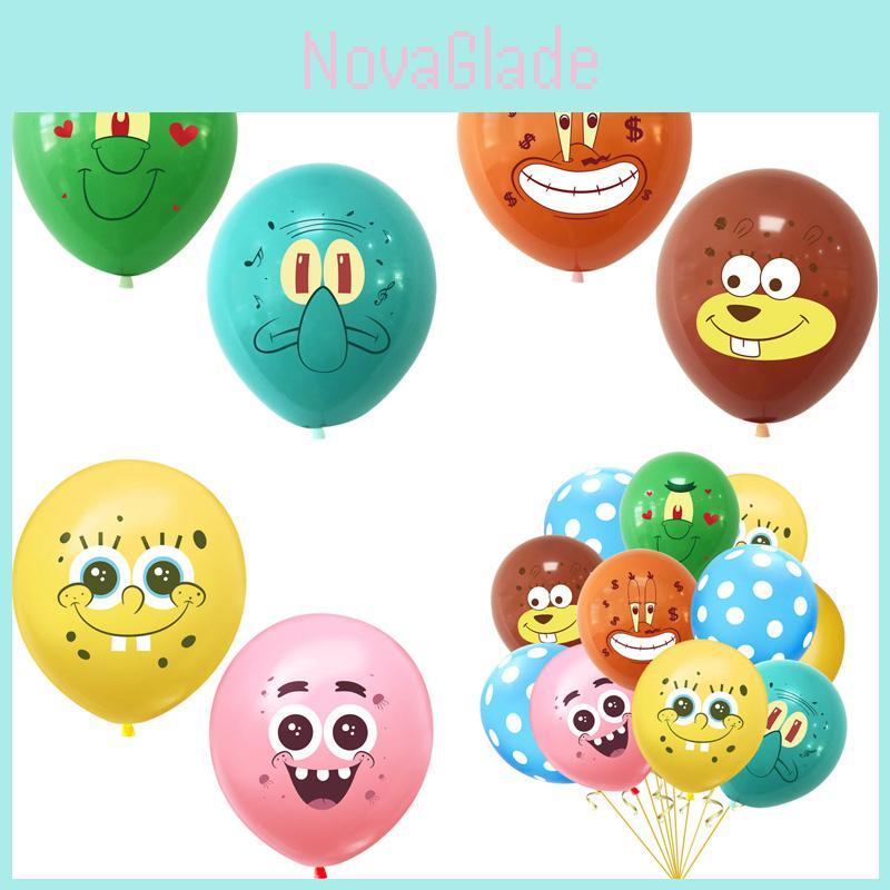 Adorable Spongebob Latex Balloons For Kids Birthday Party And Baby Shower Decorations